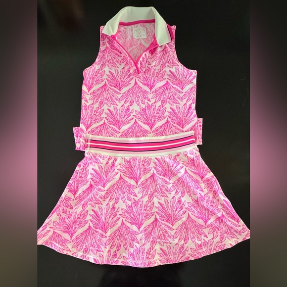 Lilly Pulitzer Luxletic Aila High
Rise Skort & Alister Polo Upf 50. MEDIUM - Picture 7 of 13